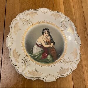Vintage CICO Bavaria Porcelain Decorative Plate – Mother & Child